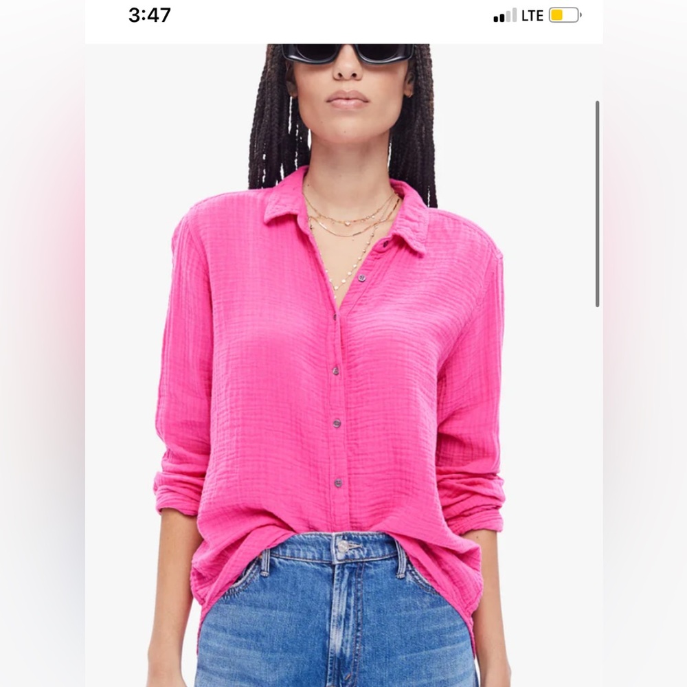 Xirena scout button-up 100% cotton shirt in XS